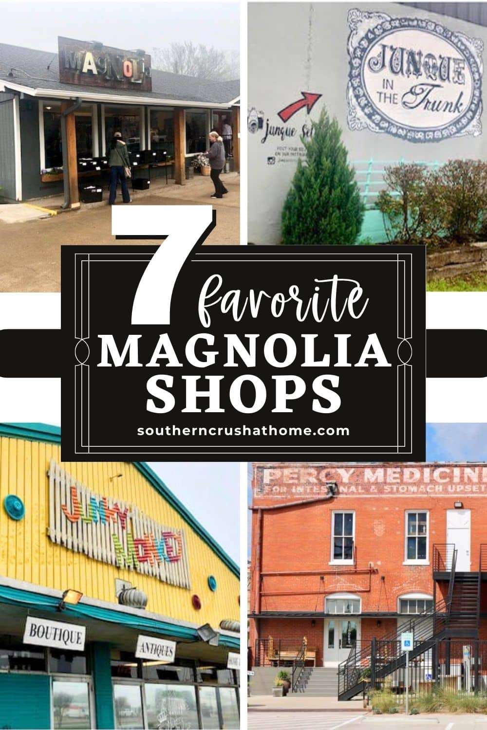 Magnolia Shops on the road PIN