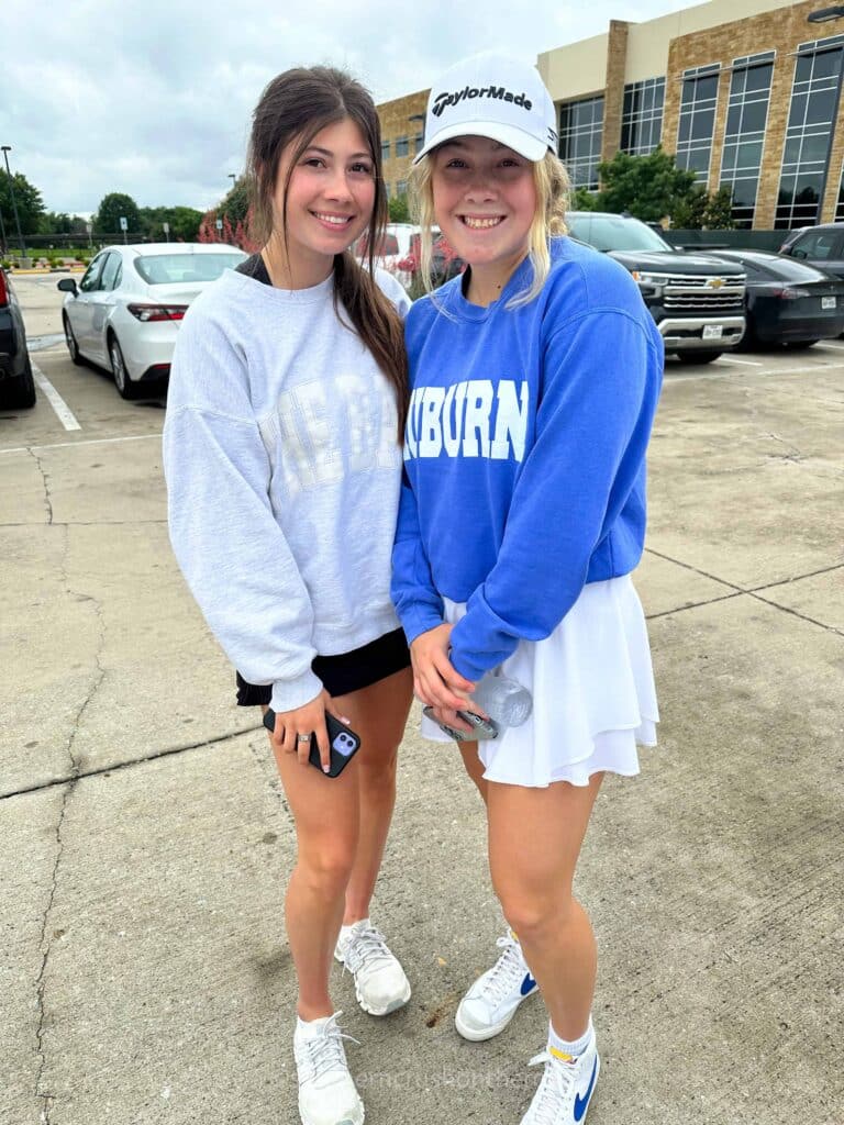Hadley and Kennedy at Byron Nelson Golf Tournament