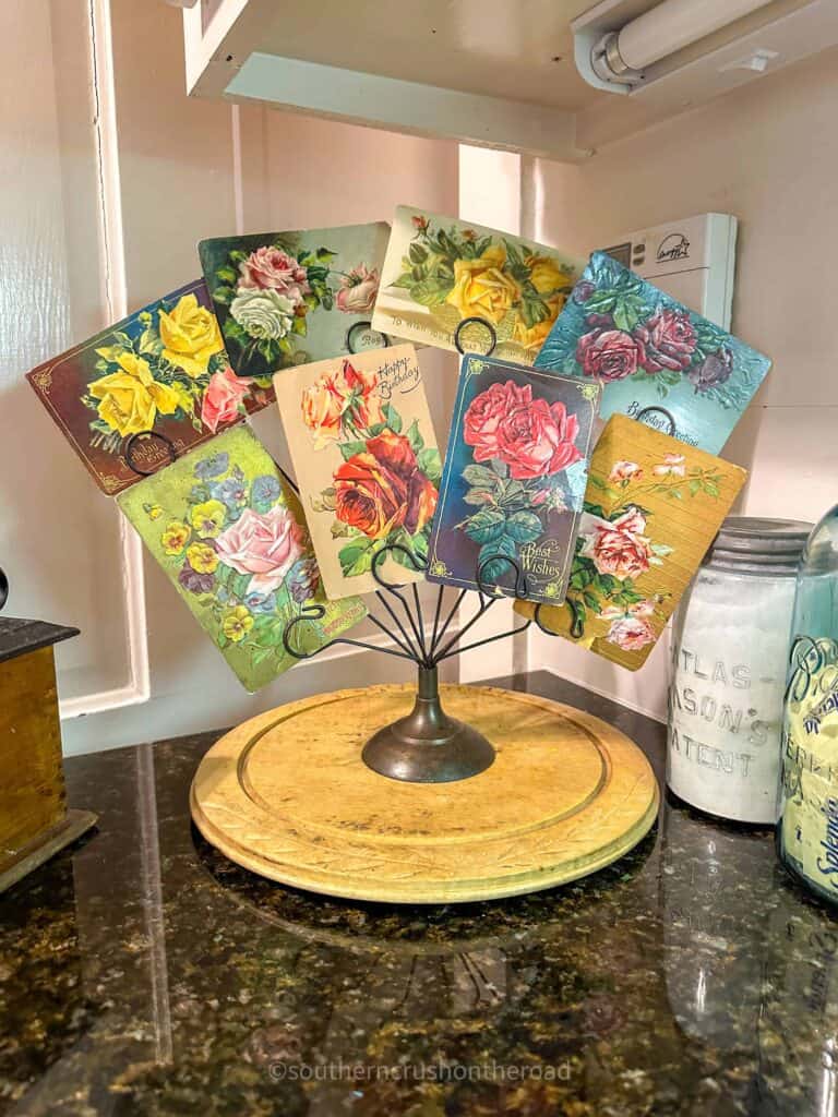 vintage floral postcards