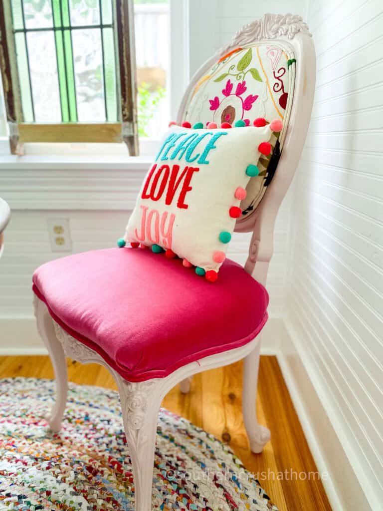 hot pink chair whimsy chair