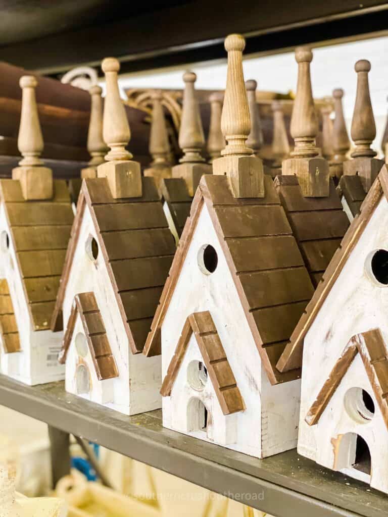 wooden bird houses