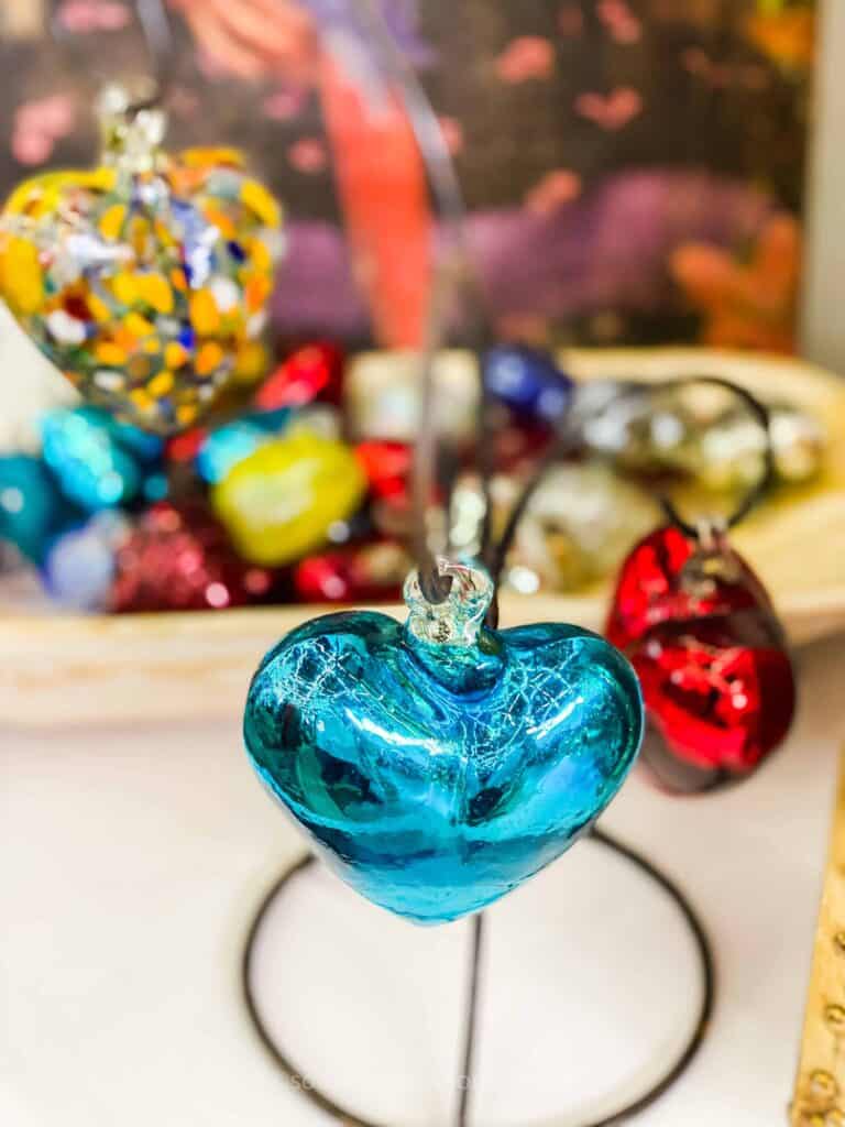 glass hearts