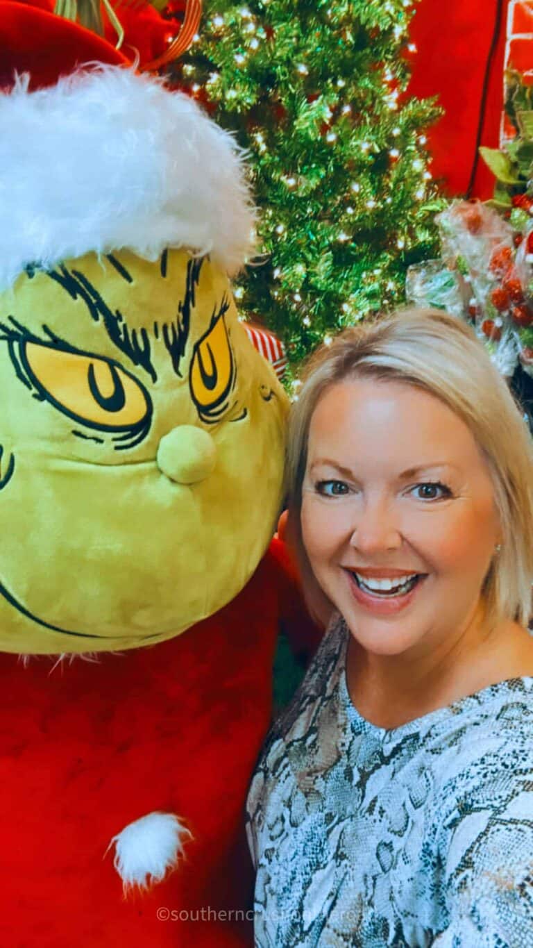 melanie with the grinch