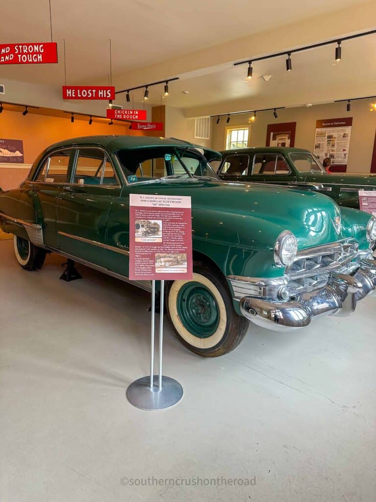 vintage cadillac at moody mansion