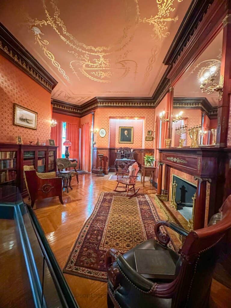 library at moody mansion