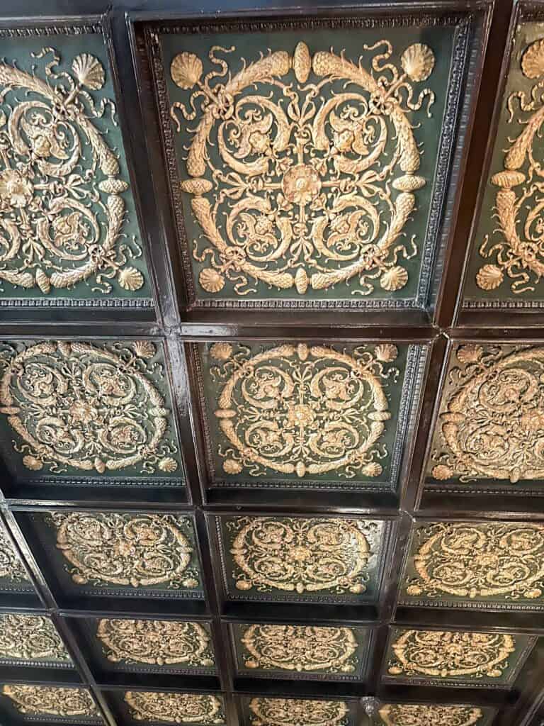 coffered ceiling