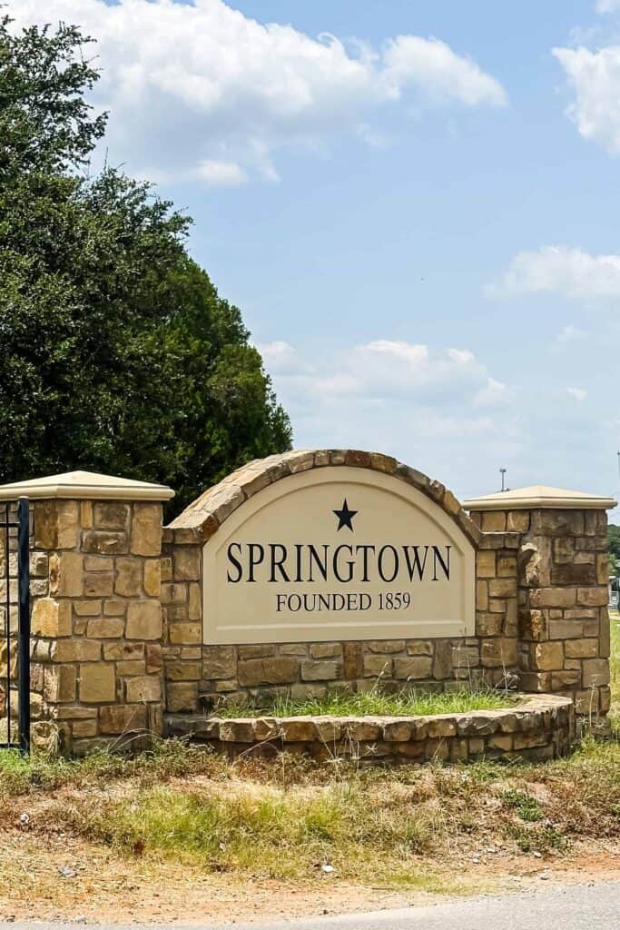 springtown tx sign